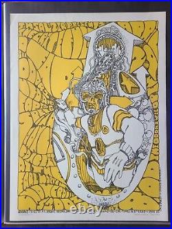 J. Cushing 1967 Grateful Dead Concert Poster With the Doors 1st Print NM-NM+