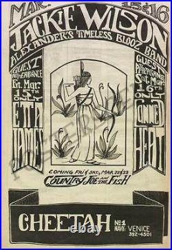 Jackie Wilson Etta James Los Angeles 1968 Concert Newspaper Ad Poster Original