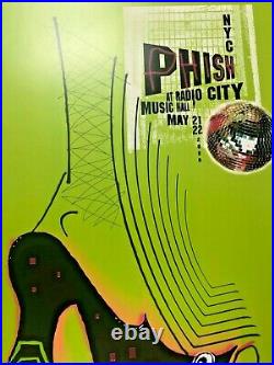 Jager DiPaola Kemp 2000 Phish Radio City Music Hall Concert Poster Dry Goods