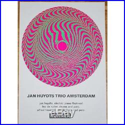 Jan Huydts Trio Amsterdam (Vintage Screen Printed Concert Poster)