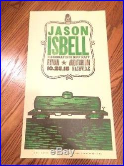Jason Isbell Hurry for the Riff Raff Hatch Show Print Concert Poster from Ryman