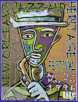 Jazz & Heritage Concert Poster 1996 New Orleans