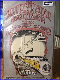 Jeff Beck Group Original 1969 Concert Poster Bill Graham 13x21 LQQK