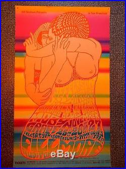 Jefferson Airplane Fillmore Concert Poster BG-39 Wes Wilson Art FIRST PRINTING
