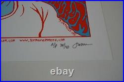 Jermaine Rogers AUDIOSLAVE Signed AP Silkscreen Concert Poster 2005