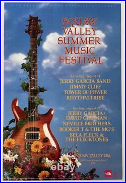 Jerry Garcia Squaw Valley Summer Music Festival Concert Poster 1991 BGP-46 To