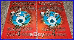 Jimi Hendrix BG 105 2nd edition and pirate edition set concert poster 1969