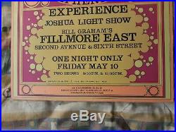 Jimi Hendrix Experience 1st Print 1968 Bill Graham Fillmore East Concert Poster