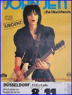 Joan Jett Orginal German Concert Poster 1983