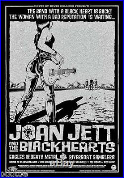 Joan Jett and the Blackhearts Poster ORIGINAL signed/numbered 2006 Concert 2006