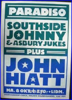 John Hiatt Paradiso Amsterdam 1979 Concert Poster