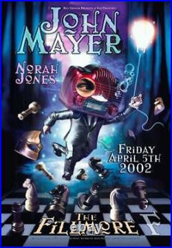 John Mayer Norah Jones Fillmore 2002 Concert Poster Original