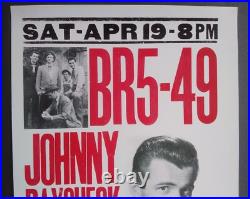 Johnny Paycheck HATCH SHOW PRINT BR5-49 RARE Nashville 1997 Concert Poster BR549