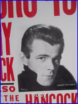 Johnny Paycheck HATCH SHOW PRINT BR5-49 RARE Nashville 1997 Concert Poster BR549