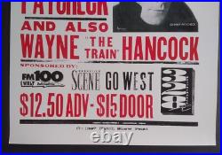 Johnny Paycheck HATCH SHOW PRINT BR5-49 RARE Nashville 1997 Concert Poster BR549