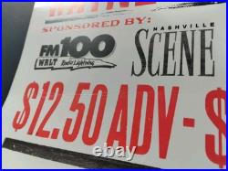Johnny Paycheck HATCH SHOW PRINT BR5-49 RARE Nashville 1997 Concert Poster BR549