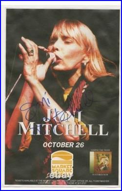 Joni Mitchell Autographed Concert Poster COA Include Joni Mitchell Signed Poster