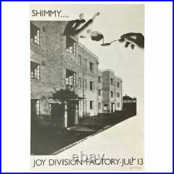 Joy Division Shimmy 1979 Concert Poster Rob Gretton Archive (UK)