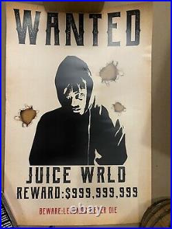 Juice Wrld Reward $999,999,999 Rare Poster Rapper Juice World Hip hop Concert