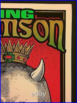 KING CRIMSON 1995 Original Rock Concert Poster Print SIGNED MARK ARMINSKI RARE