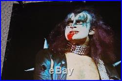 KISS 1975 Gene Simmons Bloody Alive Concert Poster Wizard Genius 1981 Aucoin