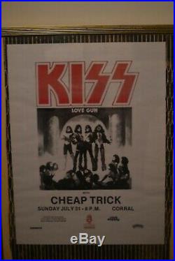 KISS CHEAP TRICK Love Gun Tour Canadian concert poster