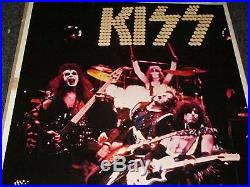 KISS VINTAGE 1975 ALIVE CONCERT POSTER 23x36 NICE COND BOUTWELL ONE STOP RARE