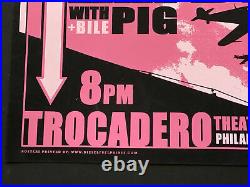 KMFDM Bile Pig Trocadero Philly 03 Original Concert Poster Signed Tidwell 69/150