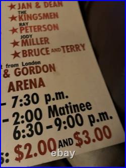 KPOI Hawaiian Concert Poster Series #1 Original Print Chuck Berry and Others VG