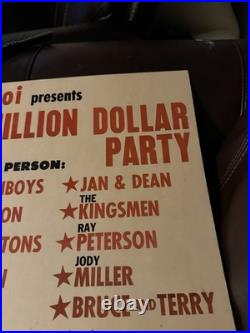 KPOI Hawaiian Concert Poster Series #1 Original Print Chuck Berry and Others VG
