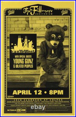 Kanye West 2004 Denver College Dropout Vintage Original Concert Poster 30571