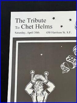 Ken Kesey and the Merry Pranksters Tribute to Chet Helms Original Concert Poster