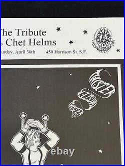 Ken Kesey and the Merry Pranksters Tribute to Chet Helms Original Concert Poster