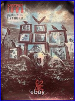 Knotfest Iowa 2024 Foil Poster #69/100 Slipknot Concert Holographic Screen Print