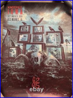 Knotfest Iowa 2024 Foil Poster #69/100 Slipknot Concert Holographic Screen Print