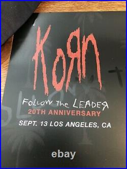 Korn Concert Poster 20th Anniversary Follow the Leader