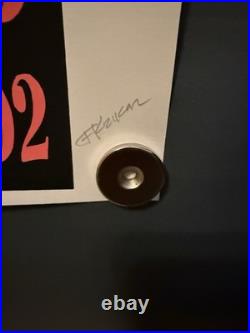 Kozik's Moist Fist Concert Poster Screen Print Black Light And Signed, Numbered