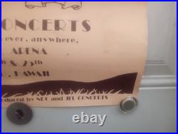 LAST CONCERT! RARE Vintage 1975 Kenny Loggins and Messina Concert Poster HAWAII