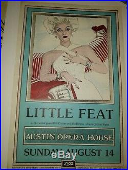 LITTLE FEAT 8 -14 1988 Austin Opera House Austin TX concert poster JAGMO rare
