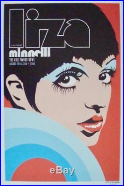 LIZA MINNELLI Hollywood Bowl 2009 Limited edition Concert poster KII ARENS NM