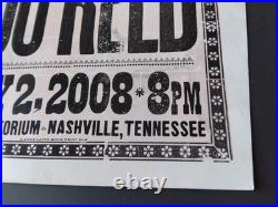 LOU REED 2008 Hatch Show Print Nashville RYMAN Concert Poster