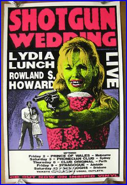 LYDIA LUNCH Shotgun Wedding 1994 AUSTRALIA Tour Concert POSTER Roland S. Howard