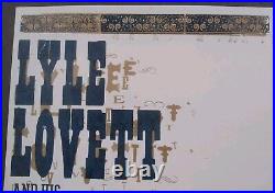 LYLE LOVETT &HIS LARGE BAND Hatch Show Print Nashville RYMAN 2005 Concert Poster