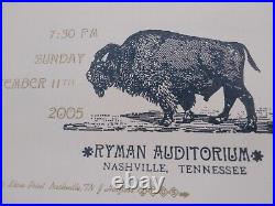 LYLE LOVETT &HIS LARGE BAND Hatch Show Print Nashville RYMAN 2005 Concert Poster