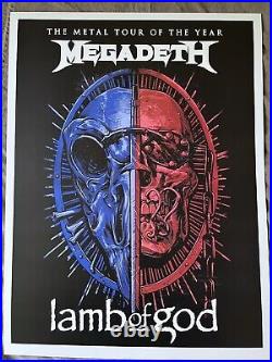 Lamb Of God Megadeth Poster Metal Tour Of The Year LOG MTOTY concert