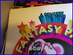 Led Zeppelin Elton Pink Floyd Fantasy Park Concert Concert Vintage Nos Poster