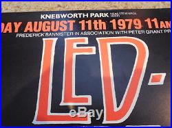 Led Zeppelin Original Concert Music Poster Knebworth Park 1979