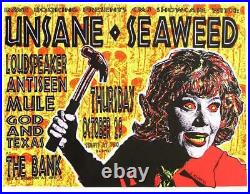 Lindsey Kuhn 1992 Seaweed / Unsane Concert Poster @ The Bank New York City