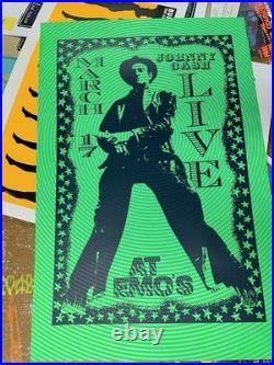 Lindsey Kuhn. Super Rare Johnny Cash Concert Poster! Only 2 Made! Mint! Rare