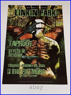 Linkin Park Original Concert Poster From Fillmore 2001